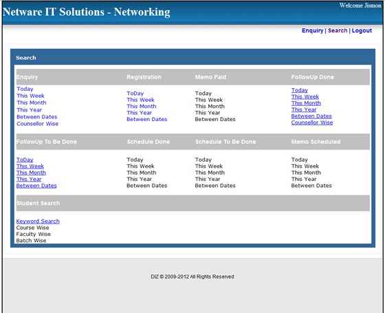 My Works: Institution Automation System